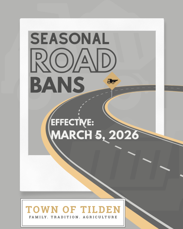 2026 Road Ban Info Graphic