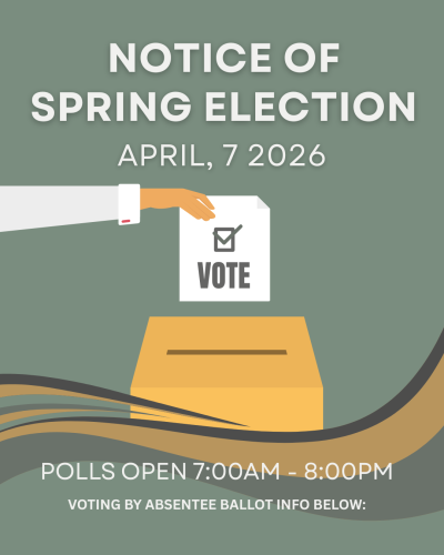 Graphic for Notice of Spring Election | April 7, 2026